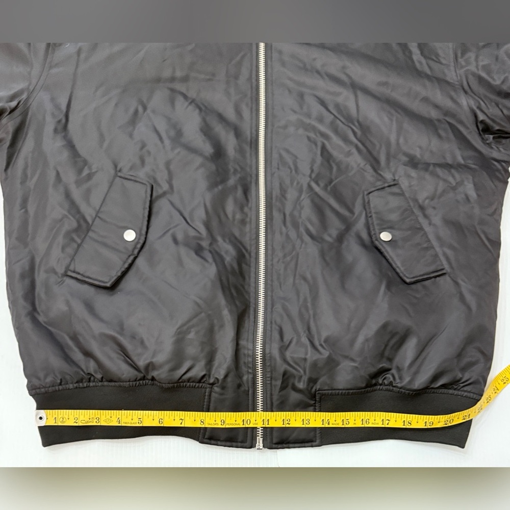 Hudson Jeans Black Bomber Jacket - Picture 16 of 16